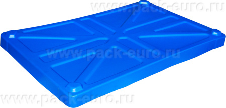 Крышка для BoxPallet 1225х825х80 мм синий, арт. крышка 800 RUS