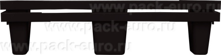 Паллет 1200x800х160 перфорированный, вкладываемый, на 9-х ножках, арт. TR 1208 L черный, код: 12748, арт. TR 1208 L (ВС) черный