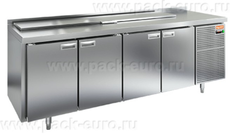 SL2-1111GN (1/6) стол для салатов  охл.(+2+10), 4 двери, 2280х700х850мм, HICOLD RUS, арт. 282758 от компании Европактрейд