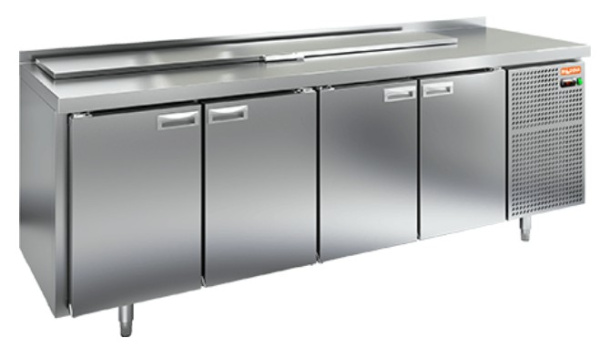 SL2-1111GN (1/6) стол для салатов  охл.(+2+10), 4 двери, 2280х700х850мм, HICOLD RUS, арт. 282758 от компании Европактрейд