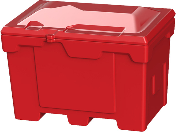 Контейнер для песка 500л. мороз. с крышкой цв. красный(красный), арт. КДП 500 красный