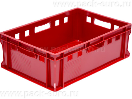 Ящик мясной 600х400х200 сплошной, дно гладкое, код: 22510, арт. 207-P гд