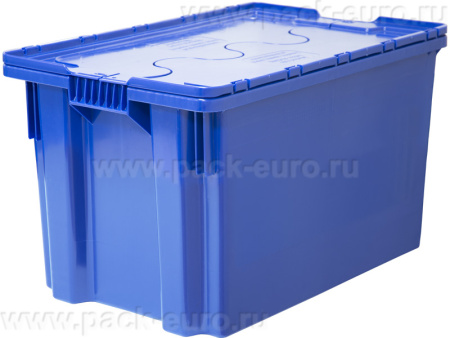 Ящик 600х400х350 мороз. сплошной, Safe PRO  синий с синей крышкой, арт. 603-1 SP м