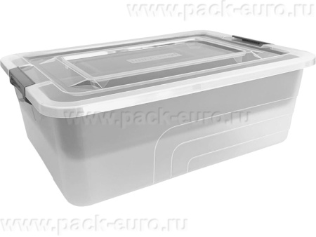 Ящик 305х215х116 для хранения, с крышкой, на клипсах, с лотком, код: 38111, арт. BERGEN 5/1