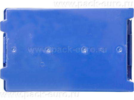 Ящик сплошной 600×400×270 мм, объем 43 л., арт.: 600-6427 гд, синий, код: 21431, арт. 600-6427 ГД