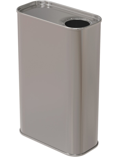 Канистра металл 1л. прямоугольная, высокая, с отверстием под берикап 32мм цв. неокрашенный, арт. КМ-1н без берикапа высокая 32мм Канистра металл 1л. прямоугольная, высокая, с отверстием под берикап 32мм цв. неокрашенный, арт. КМ-1н без берикапа высокая 32мм