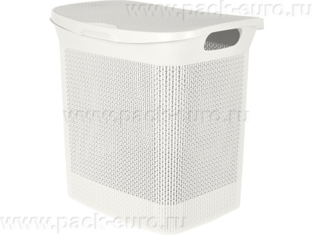 Корзина 430х340х450 35л. для белья, с откидной крышкой, стенки перф, код: 36153, арт. Keeplex 35