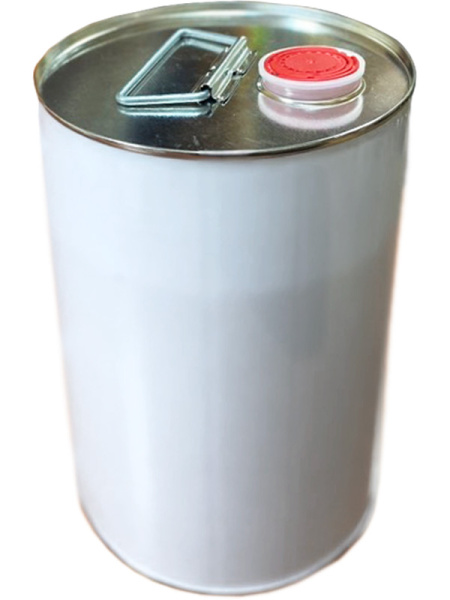 Банка металл 5л. круглая, с крышкой берикап 42мм белый, арт. БЖ 5 бер белый