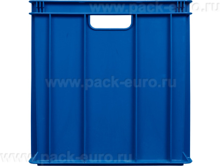 Ящик сплошной 600×400×410 мм, объем 84 л., арт.: 203-2, синий, код: 06069, арт. 203-2