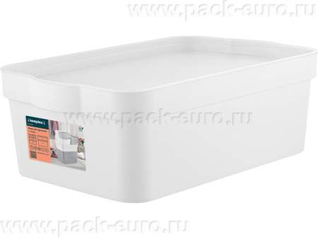 Ящик 320х211х110 6л. для хранения, с крышкой, вкладываемый, код: 36173, арт. Keeplex Trendy 6