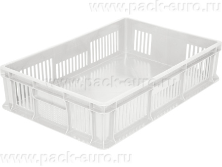 Ящик 600х400х140 мм дно сплош.стенки перф.без ручек неокрашенный морозостойкий, арт. 705.02.02 м