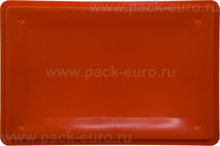 Ящик сплошной 600×400×120 мм, объем 25 л., арт.: 205, красный, код: 06903, Е1 (евроформат), арт. 205