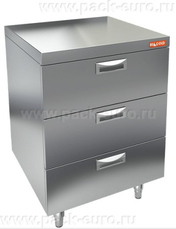 НБМТ 3-6/6 модуль барный тумба с тремя ящиками, 600х600х850мм, HICOLD RUS, арт. 284611 от компании Европактрейд