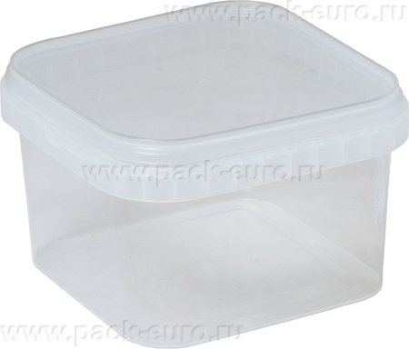 ВЕДРО КВАДРАТНОЕ 0,850мл ВК-7 прозрачное, арт. ВПк 0,85м