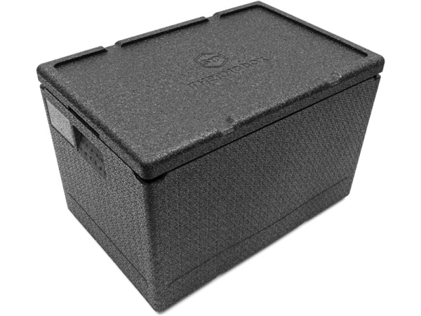 Контейнер 600х400х400 60л. с крышкой, плотность 55 цв. чёрный, арт. STP 60 PRO