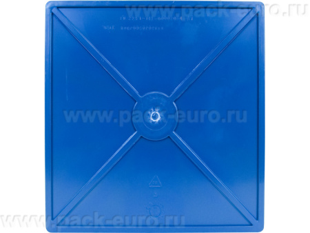 Ящик сплошной 385×385×225 мм, объем 23 л., арт.: 415, синий, код: 04777, арт. 415