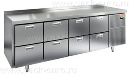GN 2222/TN стол охл.(-2+10), 4секц.,8 ящиков, 2280х700х850мм, HICOLD RUS, арт. 281708 от компании Европактрейд