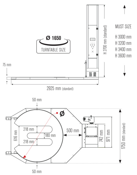 Паллетоупаковщик Pride AW, арт. Pride AW с платформой для гидравлических тележек