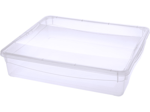 Ящик 400Х335Х85 мм  9л "Кристал"  прозрачный, арт. crystal 9 Ящик 400Х335Х85 мм  9л "Кристал"  прозрачный, арт. crystal 9