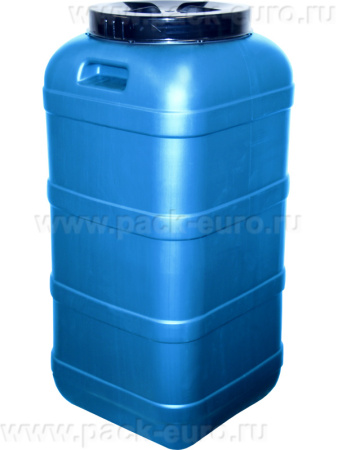 Фляга 120 л. квадратная с крышкой, цвет синий, арт. ФЛ-120Н