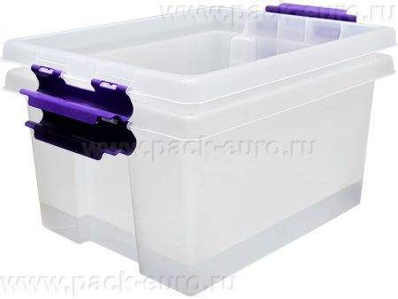 Ящик 500х390х255 с крышкой на клипсах, код: 29635, арт. Rox Box Home 36