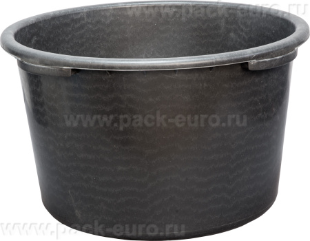 Емкость 65л. строительная, круглая, без крышки чёрный, арт. Емкость 65 круг