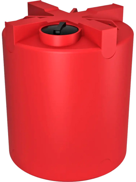 Емкость 5 000л. вертикальная, с крышкой  красный, арт. КАС 5000 Т Емкость 5 000л. вертикальная, с крышкой  красный, арт. КАС 5000 Т