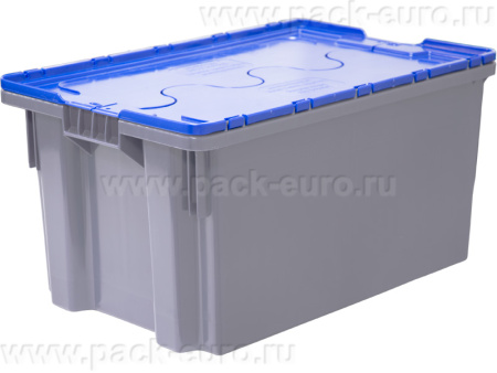 Ящик с крышкой п/э 600х400х300 сплошной, морозостойкий Safe PRO, код: 33150, арт. 601-1 SP ГД ВС