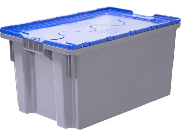 Ящик с крышкой п/э 600х400х300 сплошной, морозостойкий Safe PRO, код: 33150, арт. 601-1 SP ГД ВС