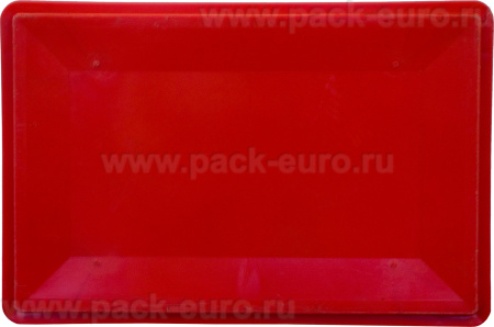 Ящик сплошной 600×400×300 мм, объем 51 л., арт.: 210, красный, код: 00395, Е3 (евроформат), арт. 210