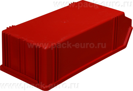 Ящик сплошной 500×230×150 мм, объем 17.25 л., арт.: 7964, красный, код: 00568, арт. 7964