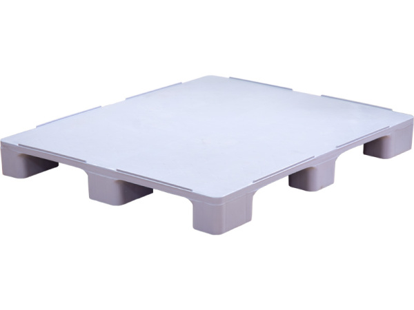 Паллет п/э 1200х1000х130 мм cплошной, на 9-ти ножках, гигиенический цв.серый, арт. IR 1210-9L-G