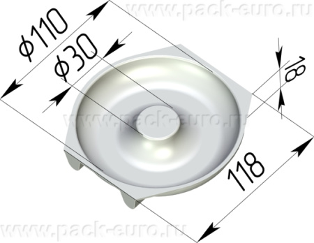 Форма Бублик круглая 120 х 110 х 20 м