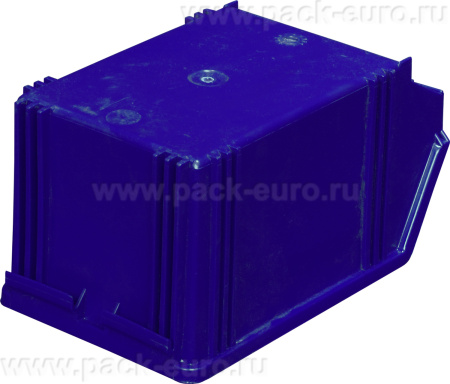 Ящик сплошной 250×148×130 мм, объем 4.81 л., арт.: 7967, синий, код: 01705, арт. 7967