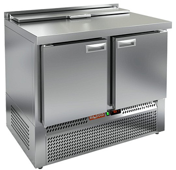SLE2-11GN (1/6) стол для салатов  охл.(+2+10), 2 двери, 1000х700х850мм, ниж.распол.агрегата, HICOLD, арт. 281715 от компании Европактрейд