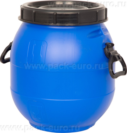 Бочка 30л с винтовой крышкой синяя, арт. БПЗ 30