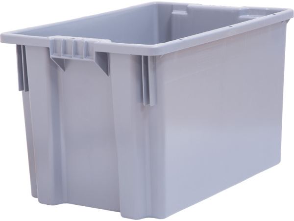 Ящик п/э 600х400х350 сплошной цв. серый(серый), арт. 603 ГД ВС Ящик п/э 600х400х350 сплошной цв. серый(серый), арт. 603 ГД ВС