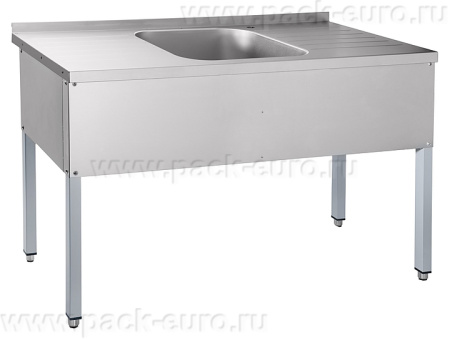 Стол для мойки овощей СМО-6-4 РЧ (1400x600x860 мм) стол-мойка-стол  21000802569, арт. 21000802569