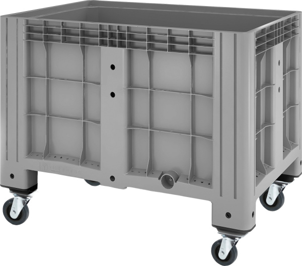 Контейнер 1200х800х913 мм сплошной серый на колесах, арт. SDBOX 1208 SW серый Контейнер 1200х800х913 мм сплошной серый на колесах, арт. SDBOX 1208 SW серый