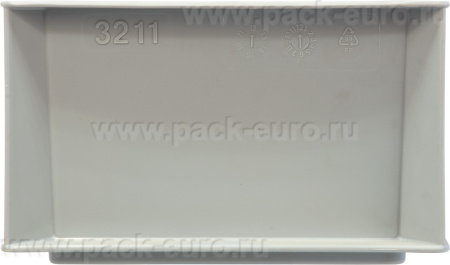 Ящик сплошной 300×200×120 мм, объем 4 л., арт.: 800.02, серый, код: 09947, арт. 800.02