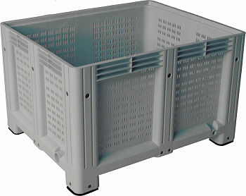 Big Box 1200x1000x580 мм перфорированный на ножках, арт. D-Box 1210 P (580) серый, код: 18976, арт. D-Box 1210 P (580) серый