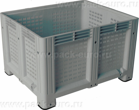 Big Box 1200x1000x580 мм перфорированный на ножках серый, арт. D-Box 1210 P (580) серый