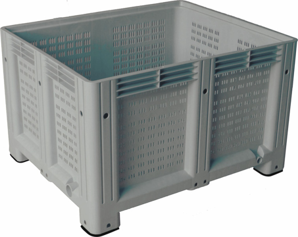 Big Box 1200x1000x580 мм перфорированный на ножках, арт. D-Box 1210 P (580) серый, код: 18976, арт. D-Box 1210 P (580) серый