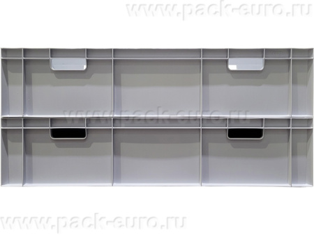Ящик сплошной 1000×400×230 мм, объем 70 л., арт.: 817.01, серый, код: 09971, арт. 817.01