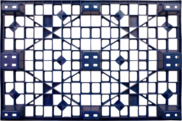 Паллет 1200х800х160 мм (перфорированный на 9 ножках вкладываемый), арт. TR 1208 L синий, код: 12746, арт. TR 1208 L синий