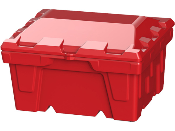 Контейнер 250л. мороз. для песка, с крышкой цв. красный(красный), арт. КДП-250 красный