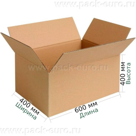 Картонная коробка 600х400х400 Т-22 бурый
