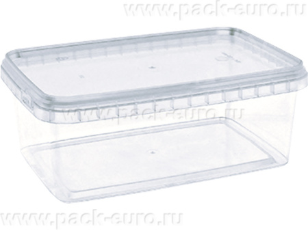 Ведро прямоугольное 1,2л, арт. КН-1200пр прозр, код: 21488, арт. КН-1200пр прозр (А)