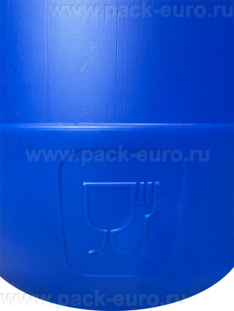 Бочка 48л с крышкой на пластиковом обруче синяя, арт.: БП 48 по, код: 14394, арт. БП 48 по
