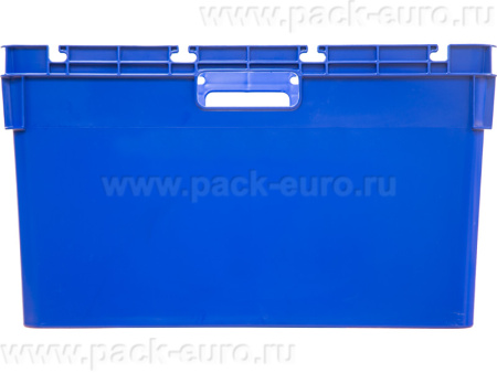 Ящик сплошной 600×400×340 мм, объем 60 л., арт.: 4-6434-1, синий, код: 25198, арт. 4-6434-1
